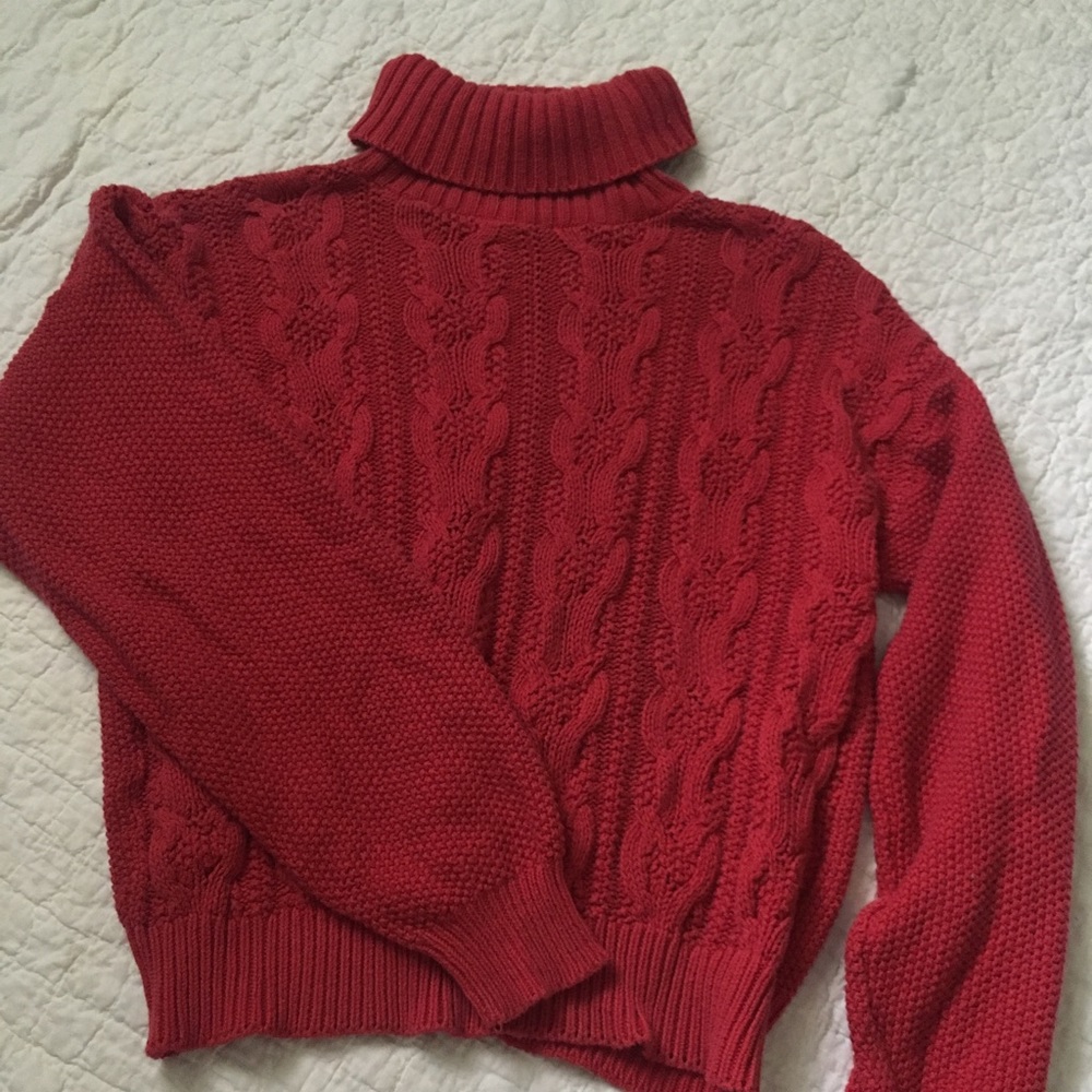 Chunky cable knit sweater